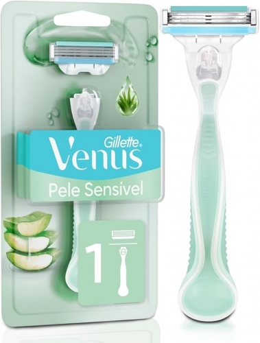Aparelho Depilação / Barbear Venus com 1un Pele Sensivel