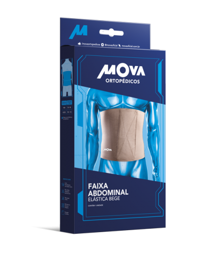 Mova Faixa Abdominal Elastica Bege G/GG