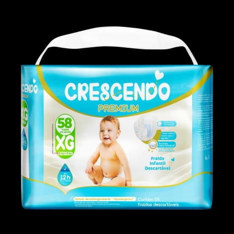 Fralda Crescendo Premium Bag Xg 58Un
