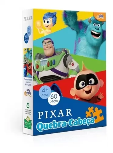 Quebra Cabeça 60 Pcs Pixar 8051