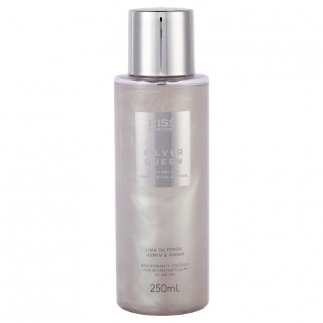 Kiss Ny Body Splash Shimmer - Silver Queen