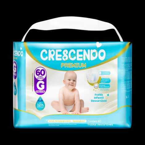 Fralda Crescendo Premium Bag G 60Un