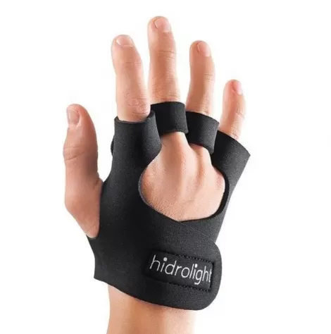 LUVA MUSCULACAO PRETA SEM POLEGAR HIDROLIGHT TAMANHO G