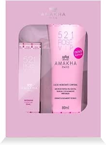 Kit Perfume 15Ml + Hidrat Vip Rose Amakha Paris