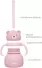 Buba Copo em Silicone Com Canudo Ursinho Rosa