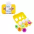 Buba Brinquedo Educativo, Jogo de Encaixe com Formas Geométricas, Caixa com 6 Ovos de Plástico interativo Buba Brinquedo Educativo, Jogo de Encaixe com Formas Geométricas, Caixa com 6 Ovos de Plástico interativo
