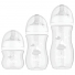 Buba Kit 3 Mamadeiras Easy Flow Nuvem Branca 120Ml, 270Ml e 330Ml
